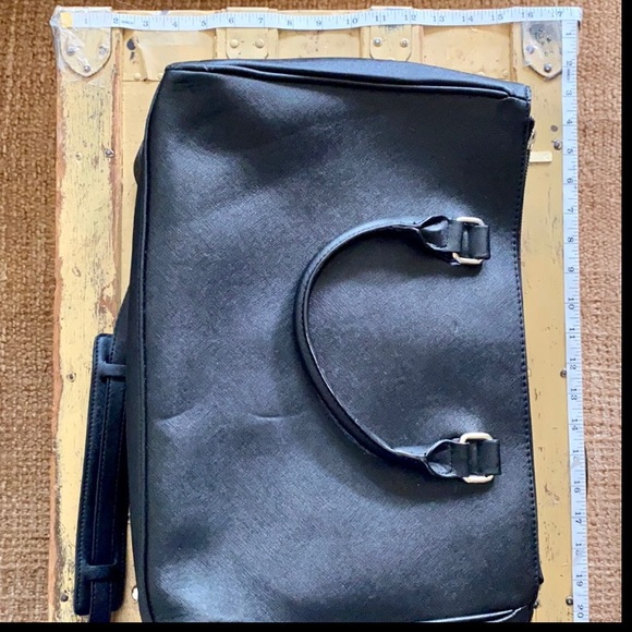 ZARA VEGAN WORK BAG BRIEFCASE BAG SHOULDER STRAP - Picture 12 of 16